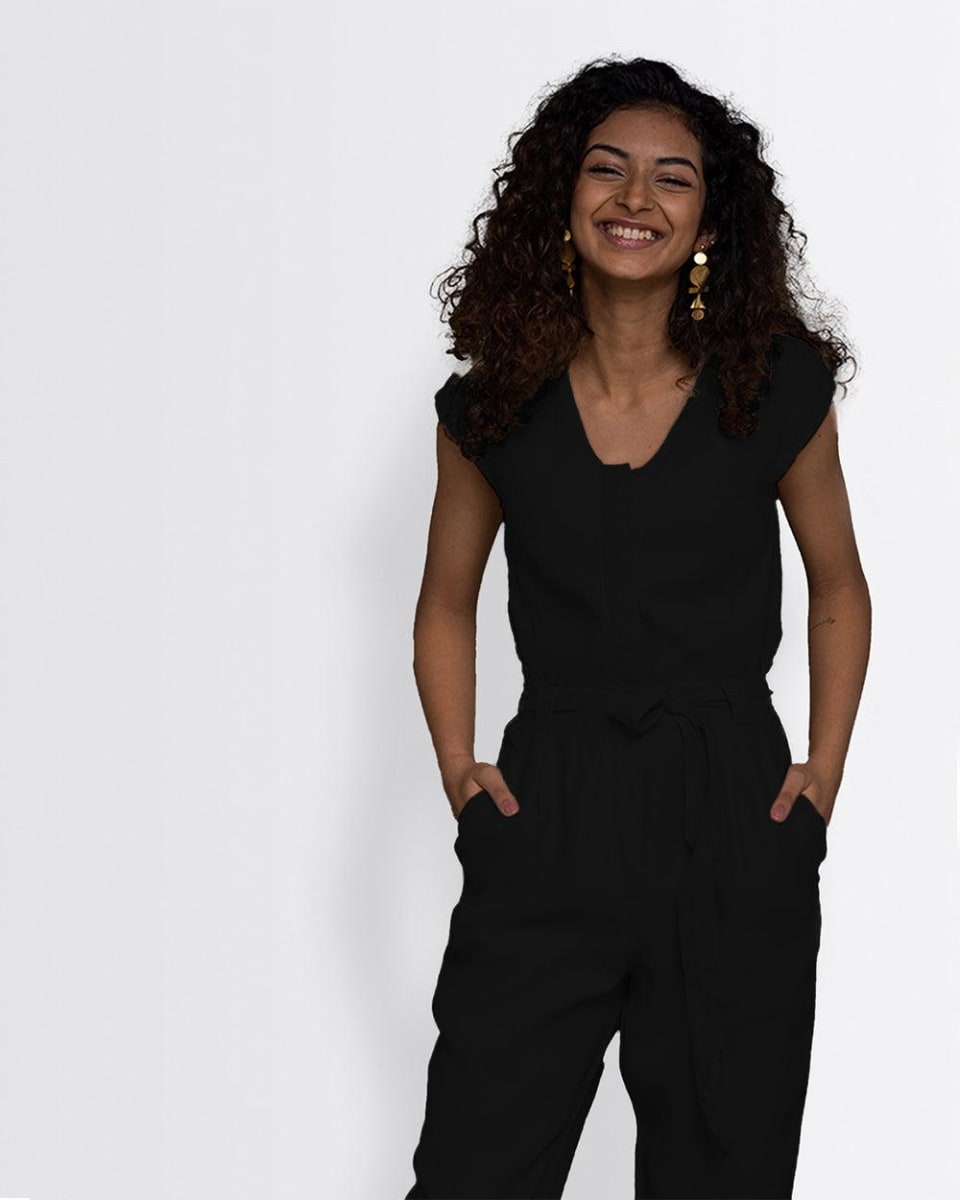 Hemp Noir Jumpsuit - Black