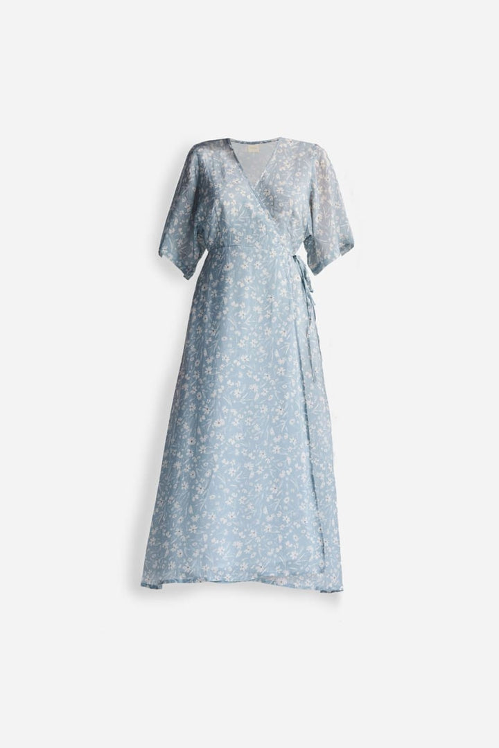 Maxi Wrap Dress - Floral Poetry