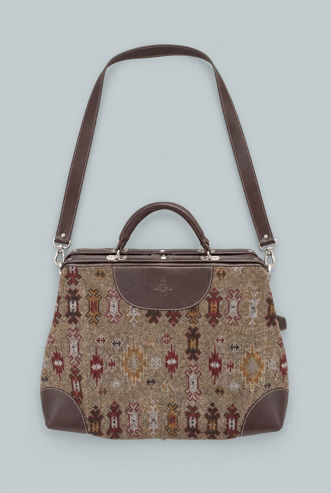 Single Gusset Top Handle Briefcase - Multi