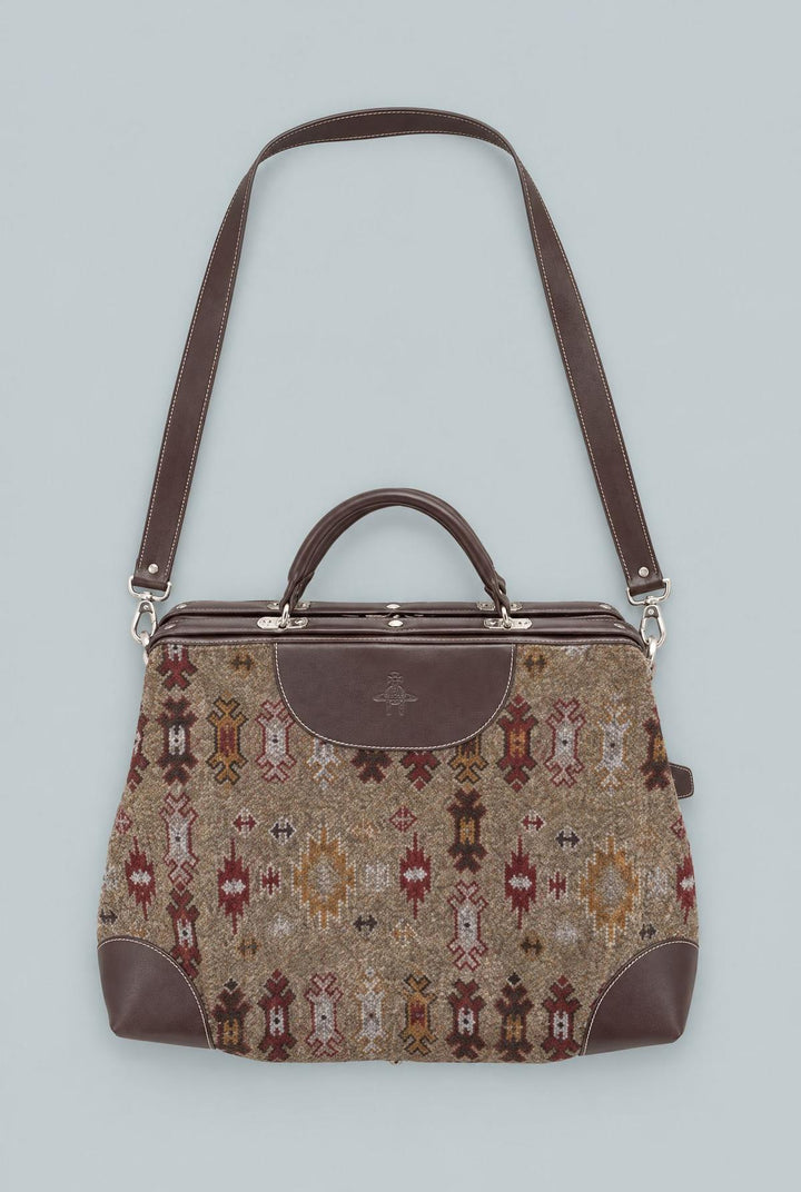 Single Gusset Top Handle Briefcase - Multi