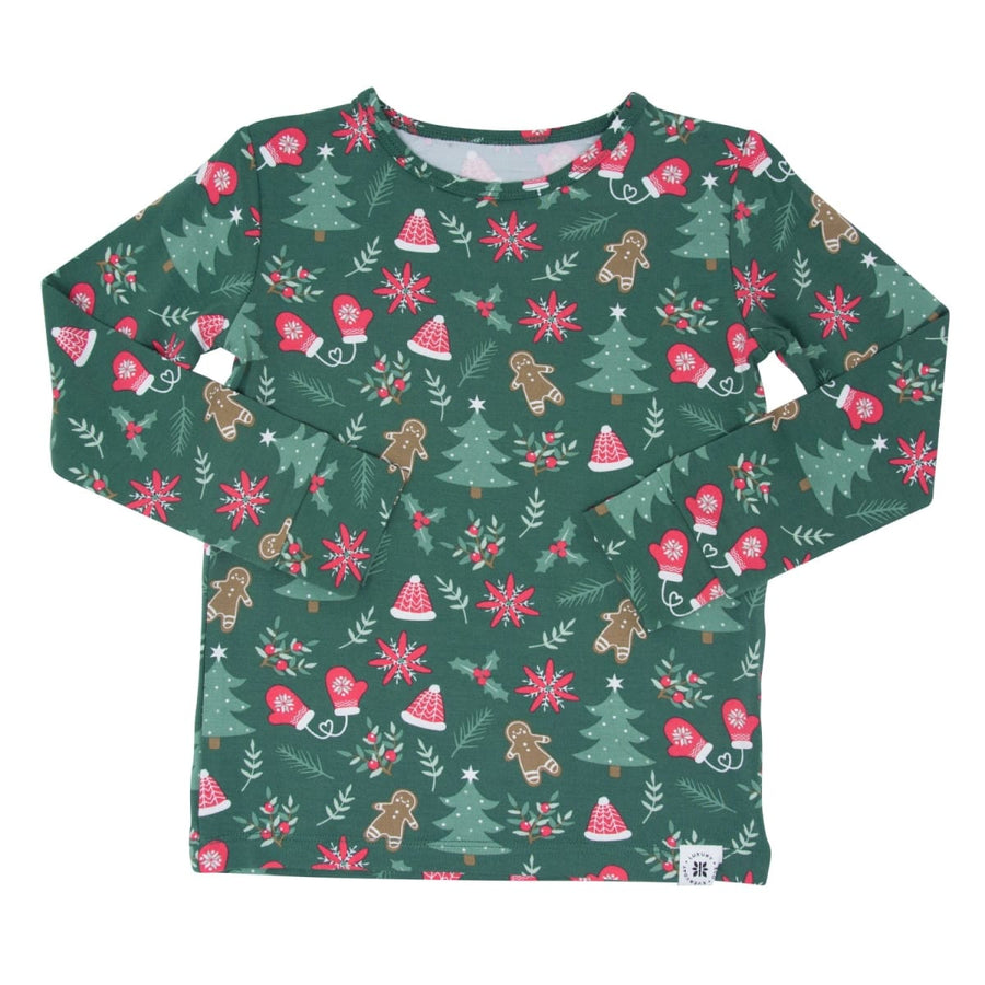 Big Kid Pajama - Tis The Season Evergreen - Pajamas