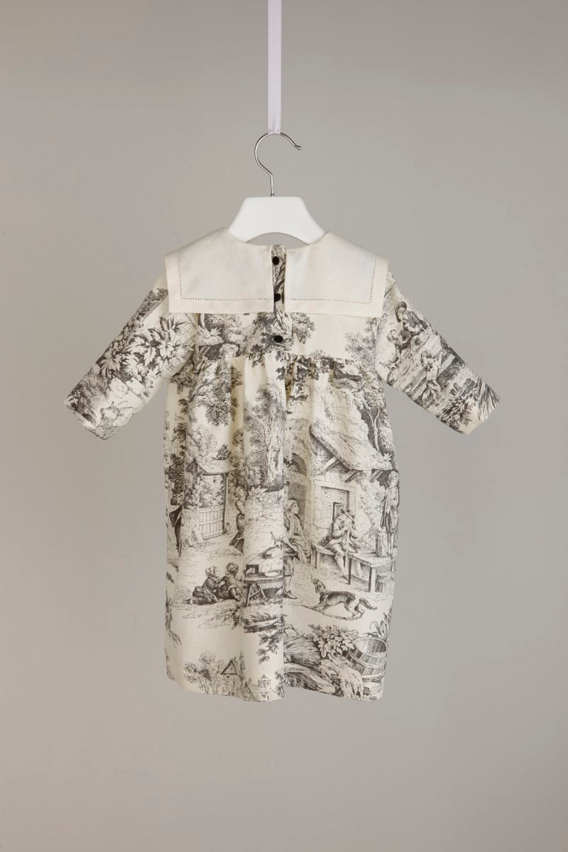 Frida - Black Toile De Jouy