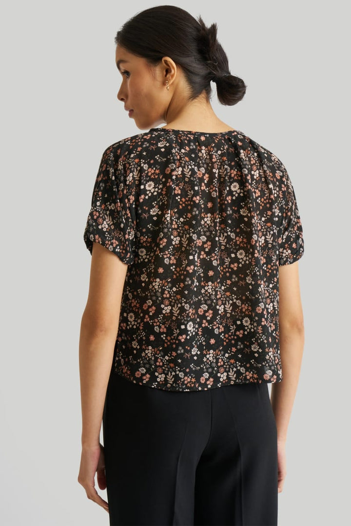 Balloon Sleeve Top - Wildflower Waltz