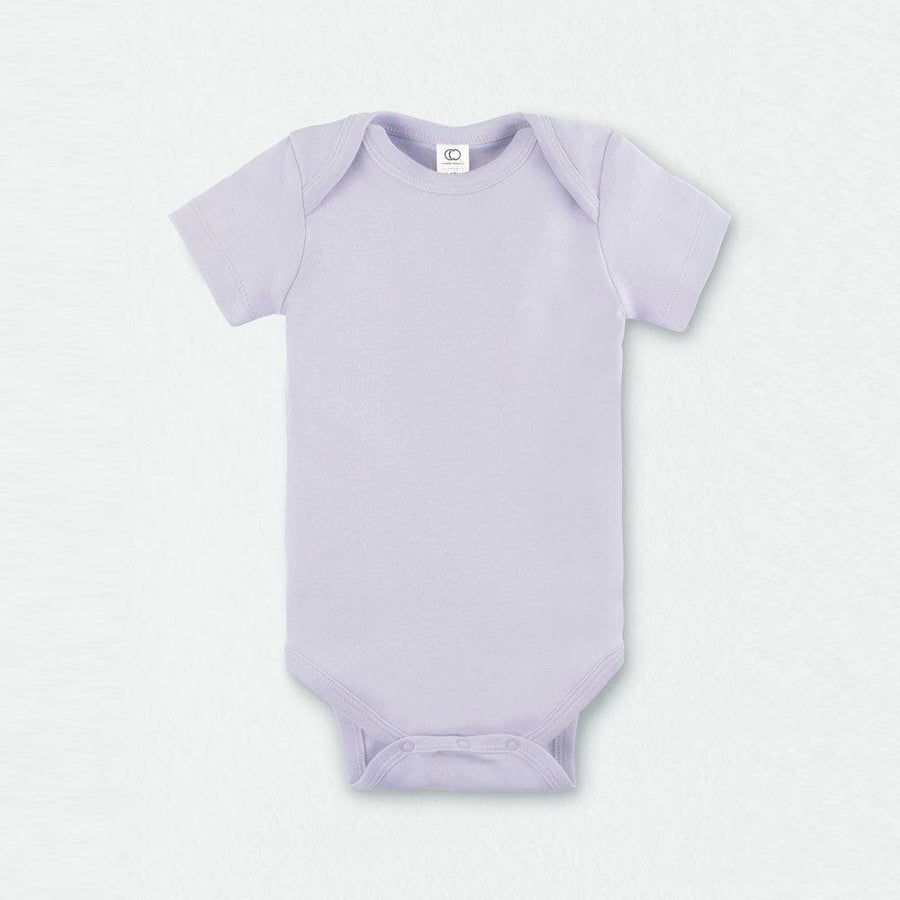 Short Sleeve Bodysuit - Lilac Bodysuits + Onesies Colored Organics 