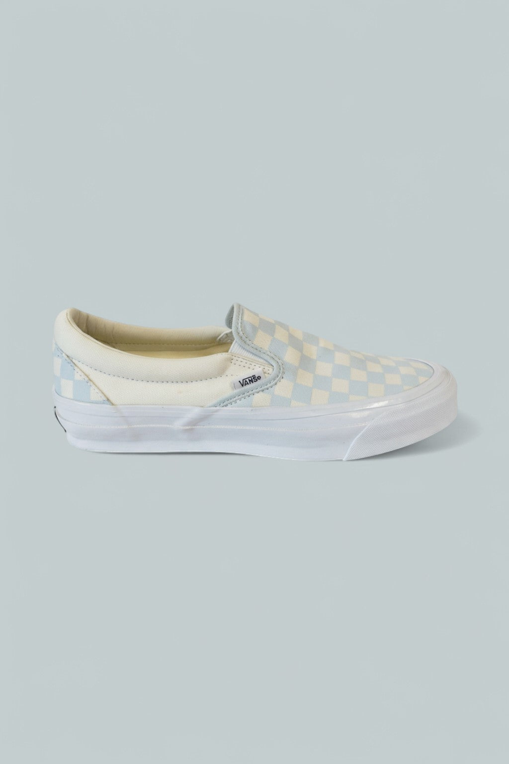Women's Lx Classic Slip On Sneakers - Checkerboard Ice Metallic
