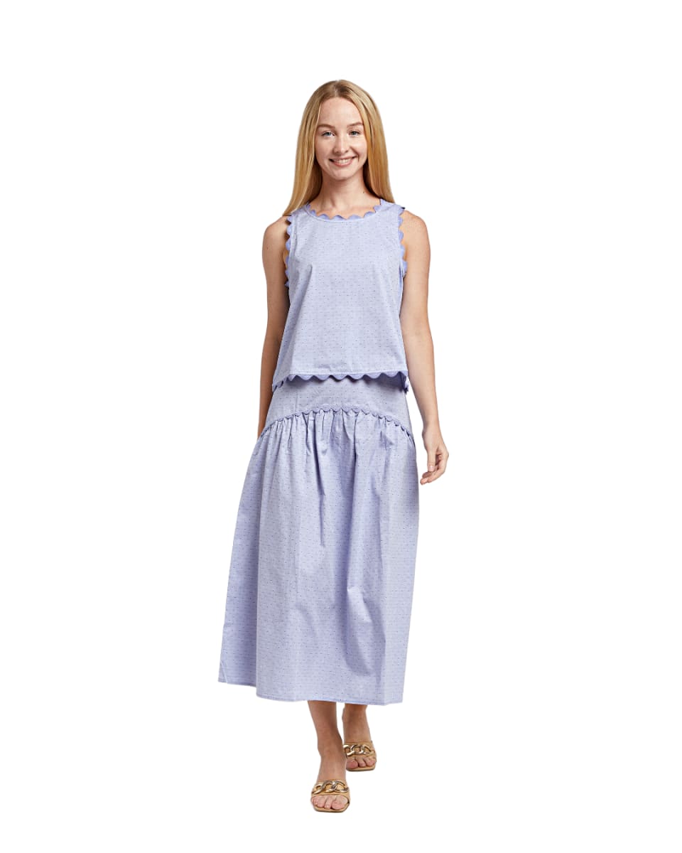 Quinn Top - Blue Dot