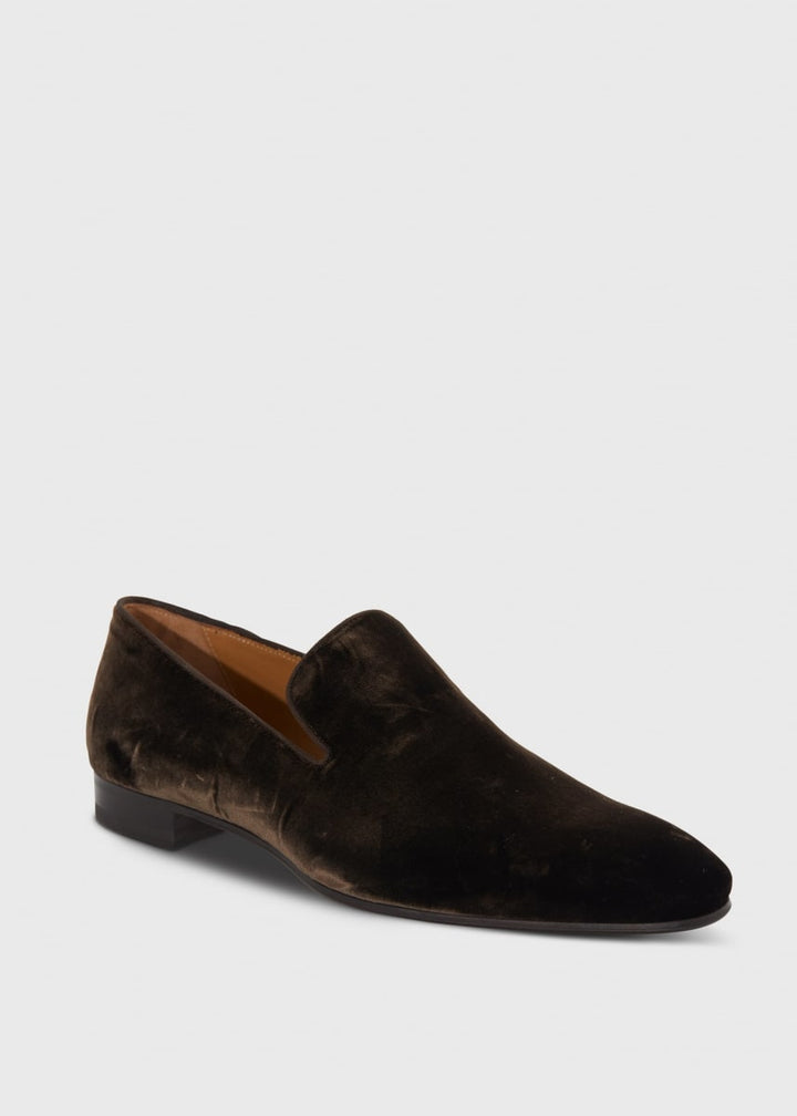 Harrier Velvet Formal Slip-On - Brown