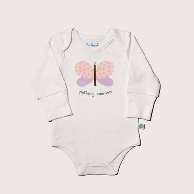 Grow With Me-long Sleeved Onesie - Flutterly Adorable