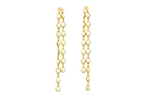 Love Story White Dangle Earrings