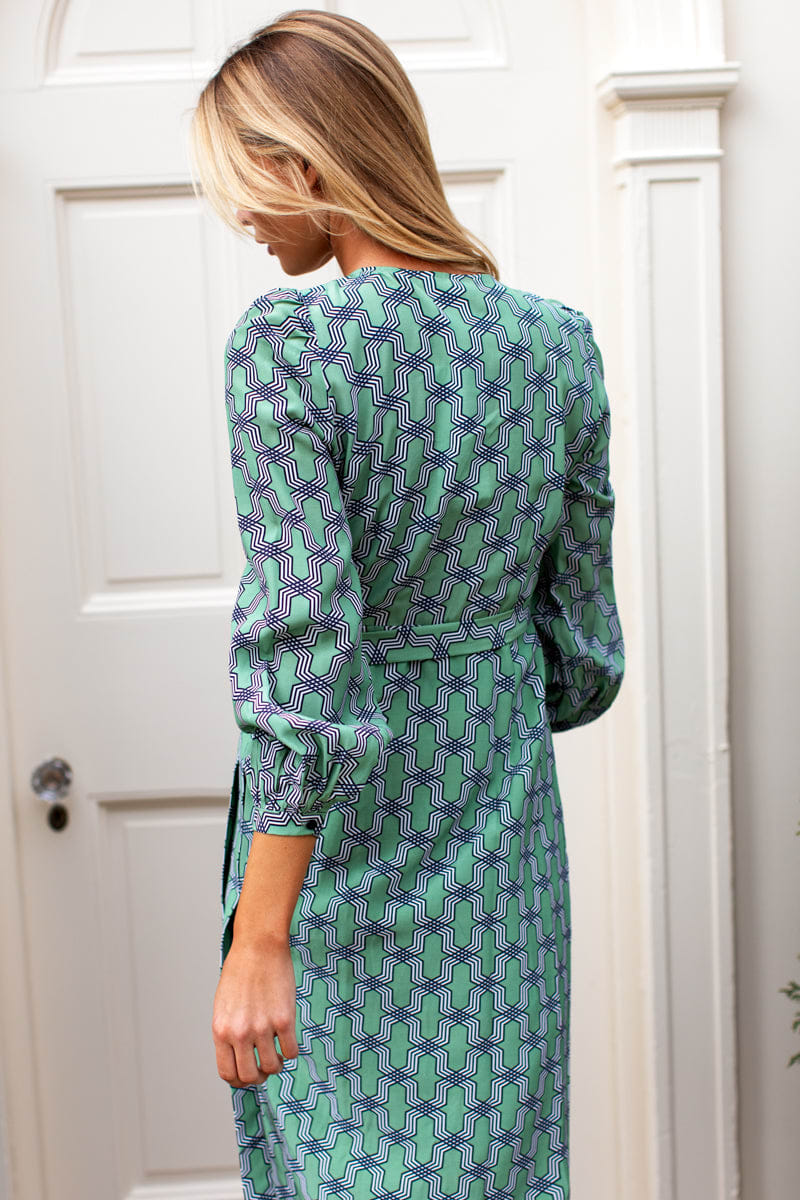 Bishop Sleeve Dress - Twin Chain Kashmir