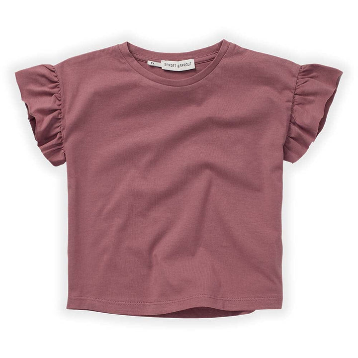 Ruffle Tee Shirt - Orchid