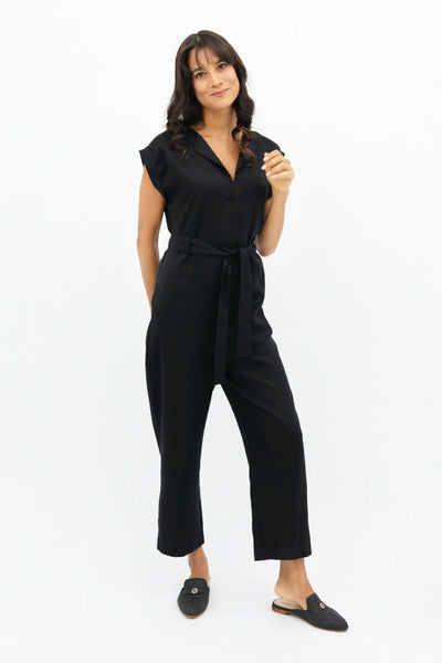 Dakar Straight Leg Jumpsuit - Licorice