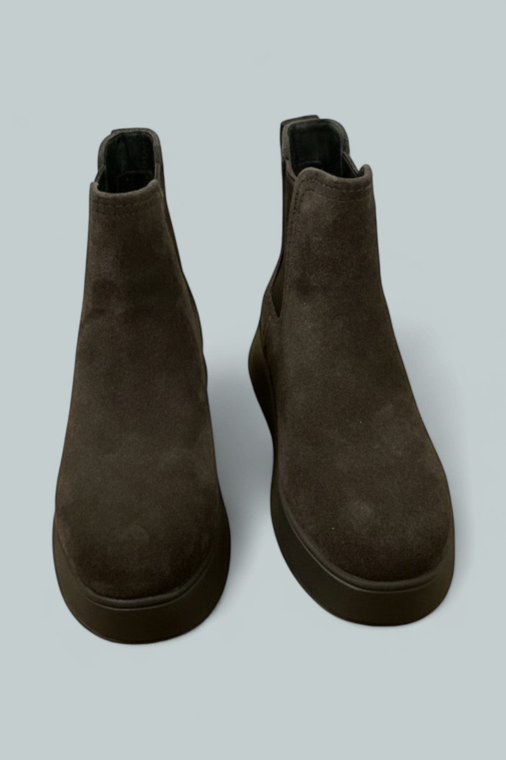 Women's F-Mode Stitch Warm Suede Chelsea Boots - Chocolate