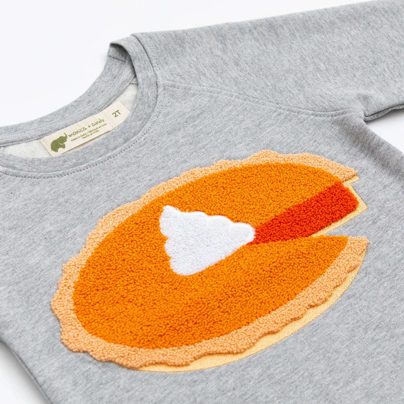 Embroidered Crewneck Sweatshirt - Pumpkin Pie