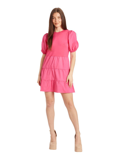 Carlie Dress - Bright Pink