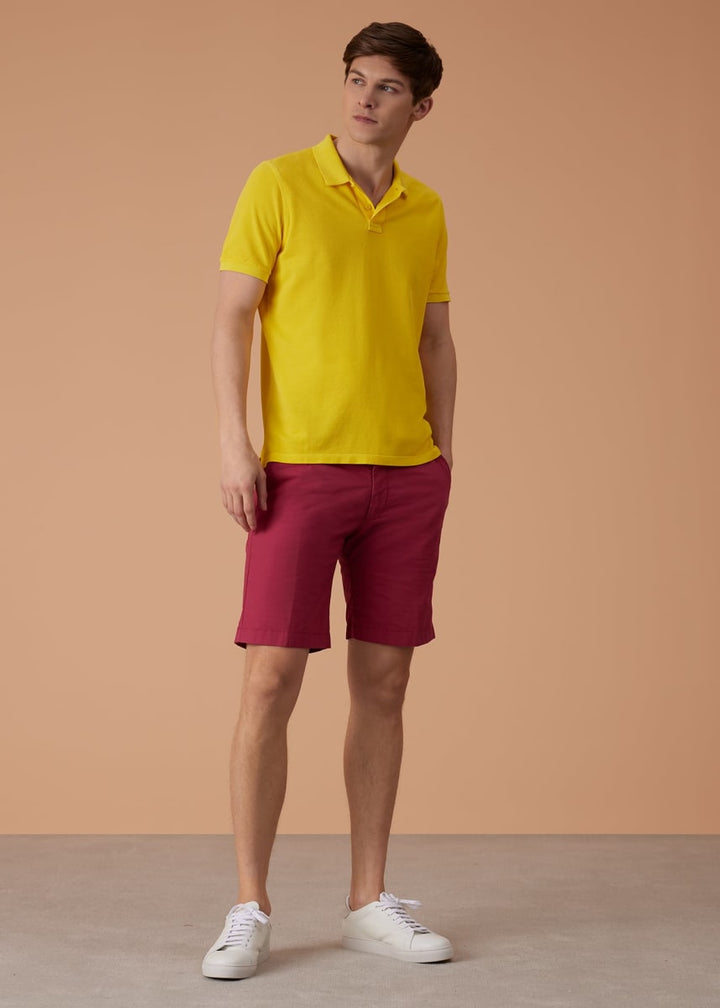 Cotton Bermuda Short - Magenta