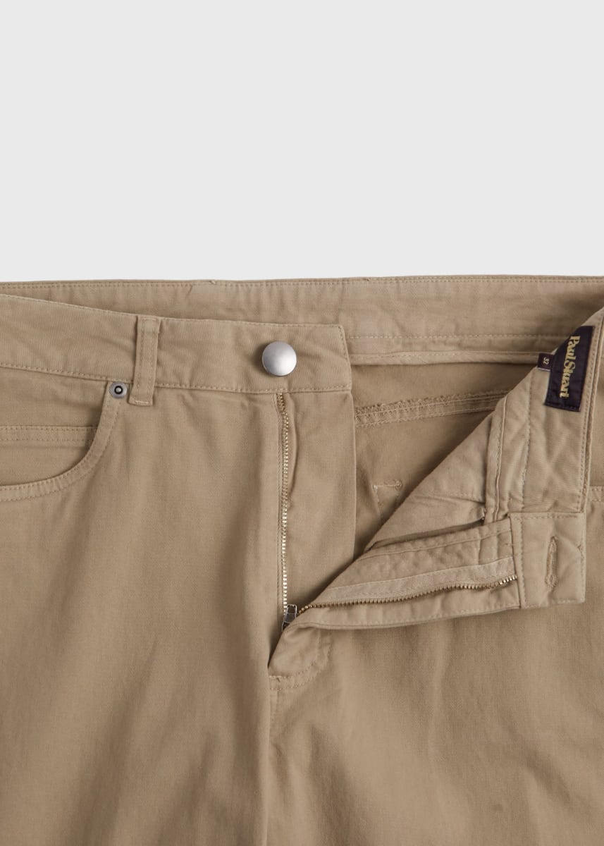Five Pocket Gabardine Twill Pant - Khaki