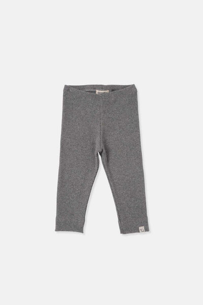 Soft rib baby leggings - Grey
