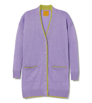 Coco Belted Cardigan - Wisteria Shimmer