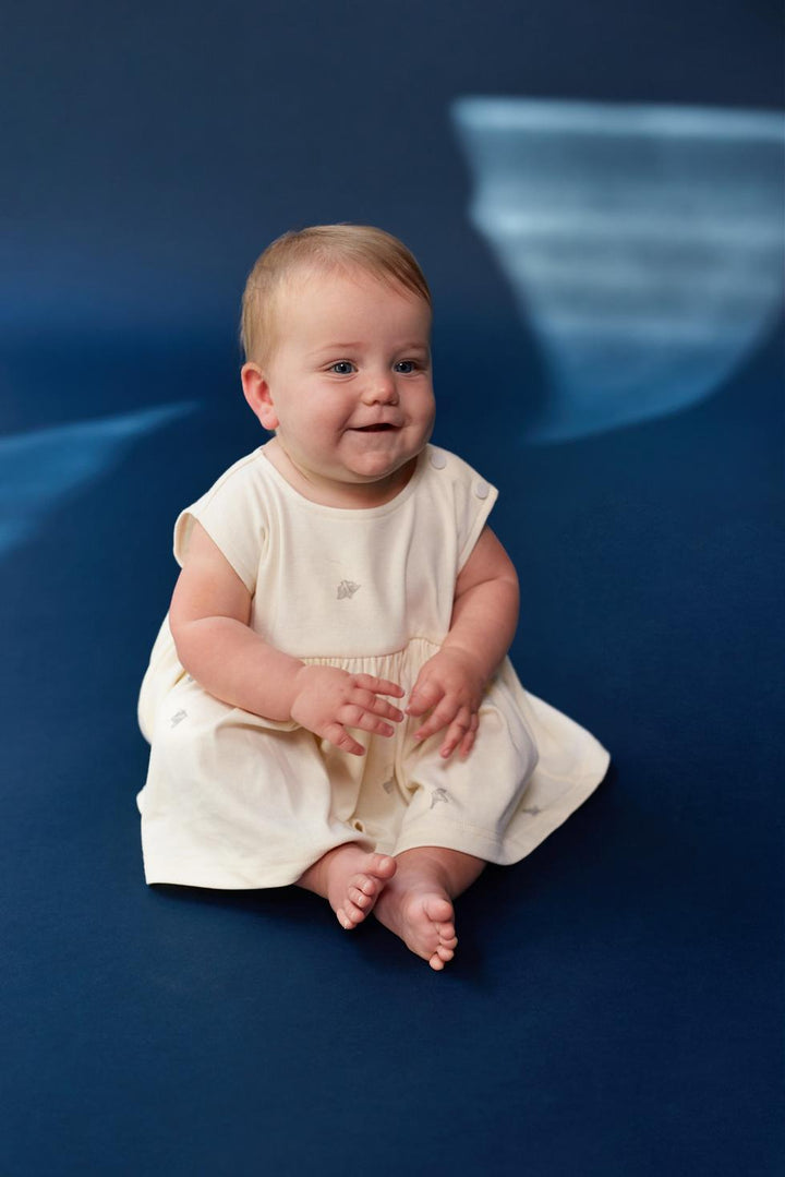 Baby Fit & Flare Dress - Cream