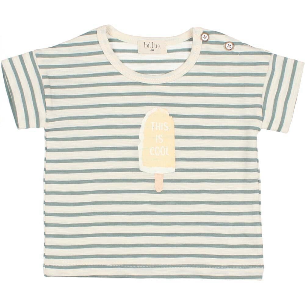 "This Is Cool" Ice Pop Stripes Tee Shirt - Cactus Tops Buho 