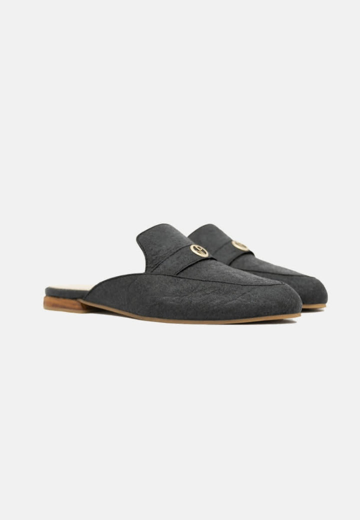 Cairo Mules - Charcoal - Slip-On