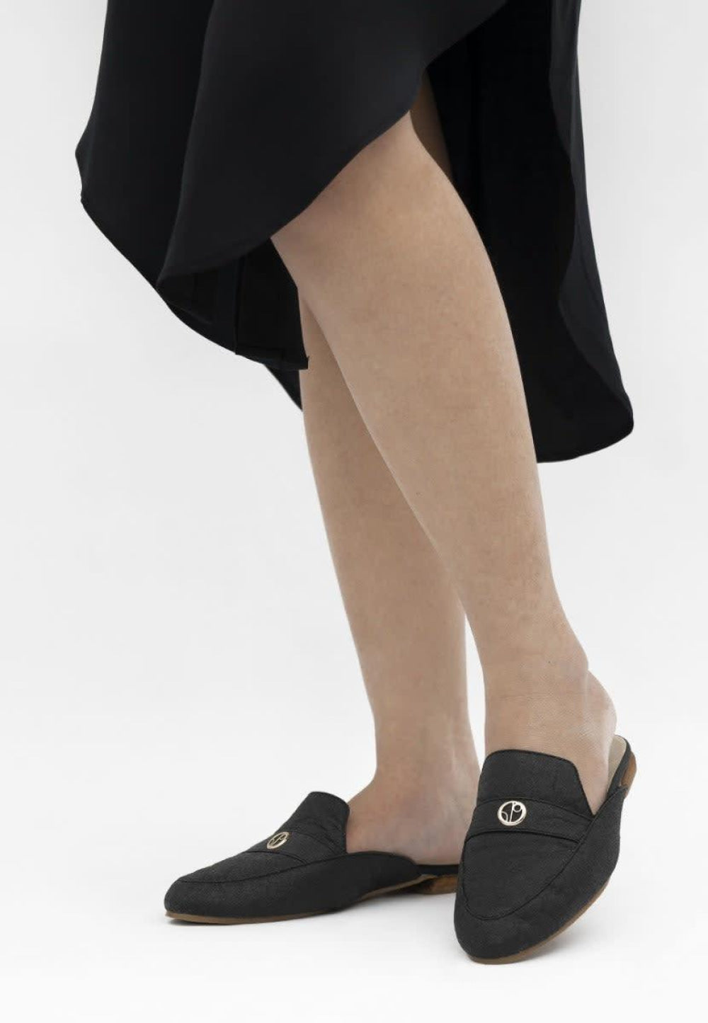 Cairo Mules - Charcoal - Slip-On