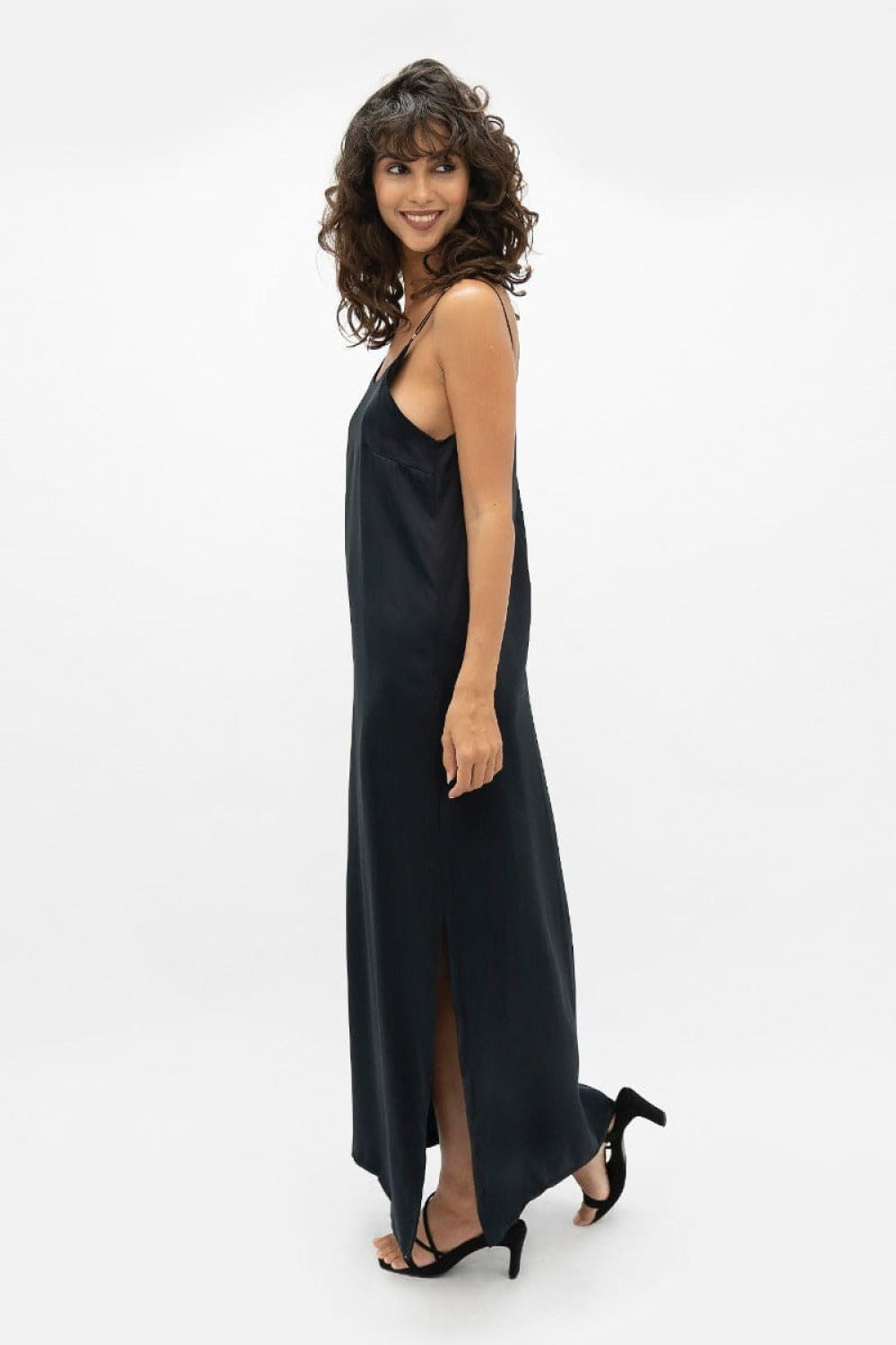 Calabar Slip Dress - Black - Dresses