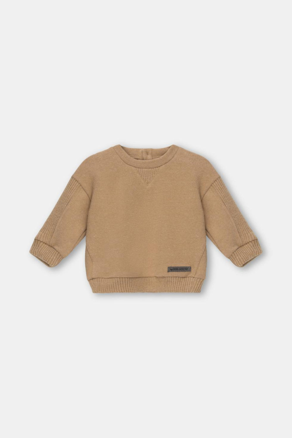 Camel organic knit baby sweater - Camel - Sweater