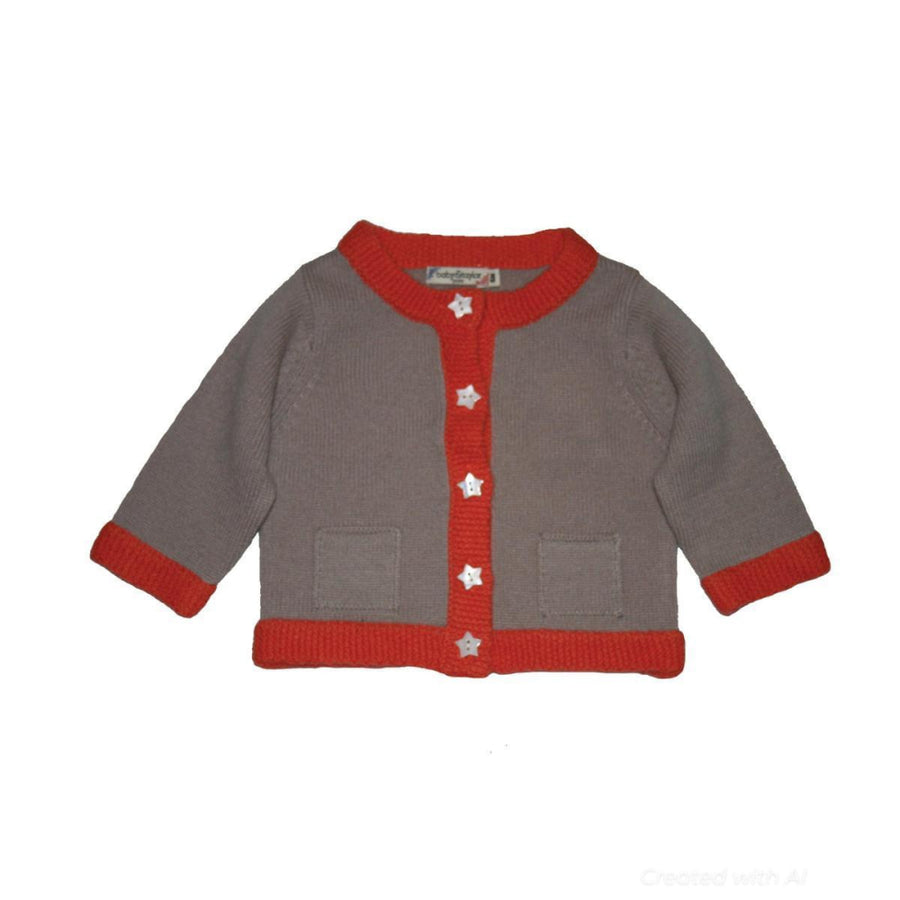 Camelia Cardigan - Beige/orange - Cardigan