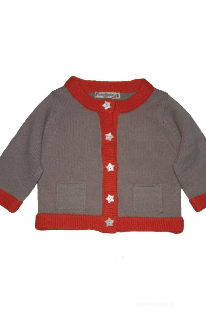 Camelia Cardigan - Beige/orange - Cardigan