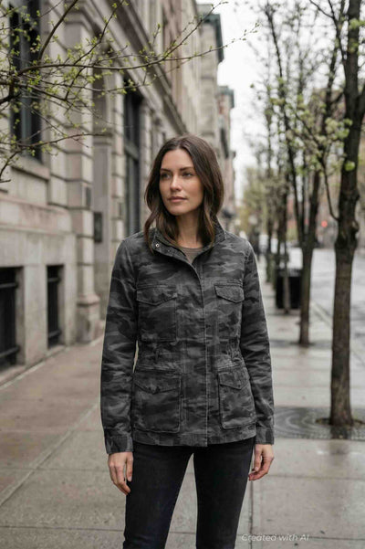 Camo G1 Jane Junior - Charcoal Camouflage - Jacket