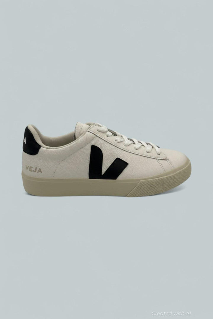Campo Leather Trainers - Extra White Black - EU 39 / W8 / M6 - Sneaker