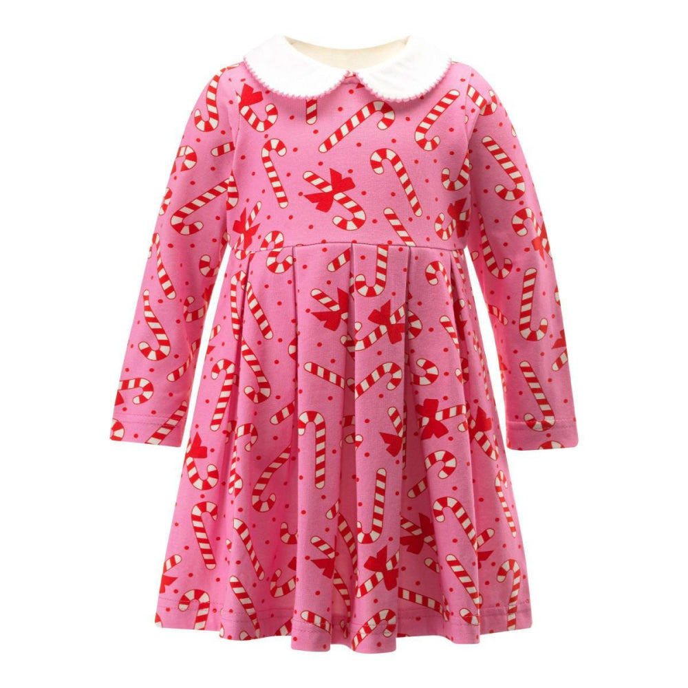Candy Cane Jersey Dress - Dresses