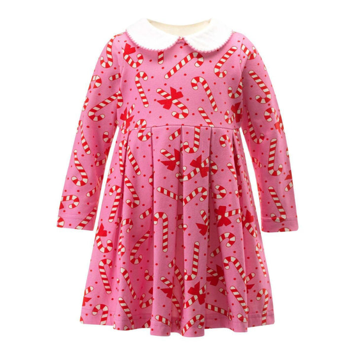 Candy Cane Jersey Dress - Dresses