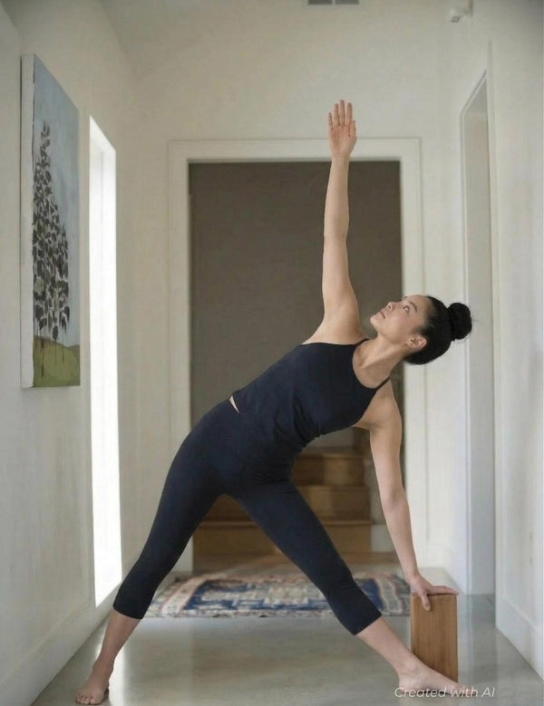 Capri Pilates/Yoga Pant - Black - Leggings