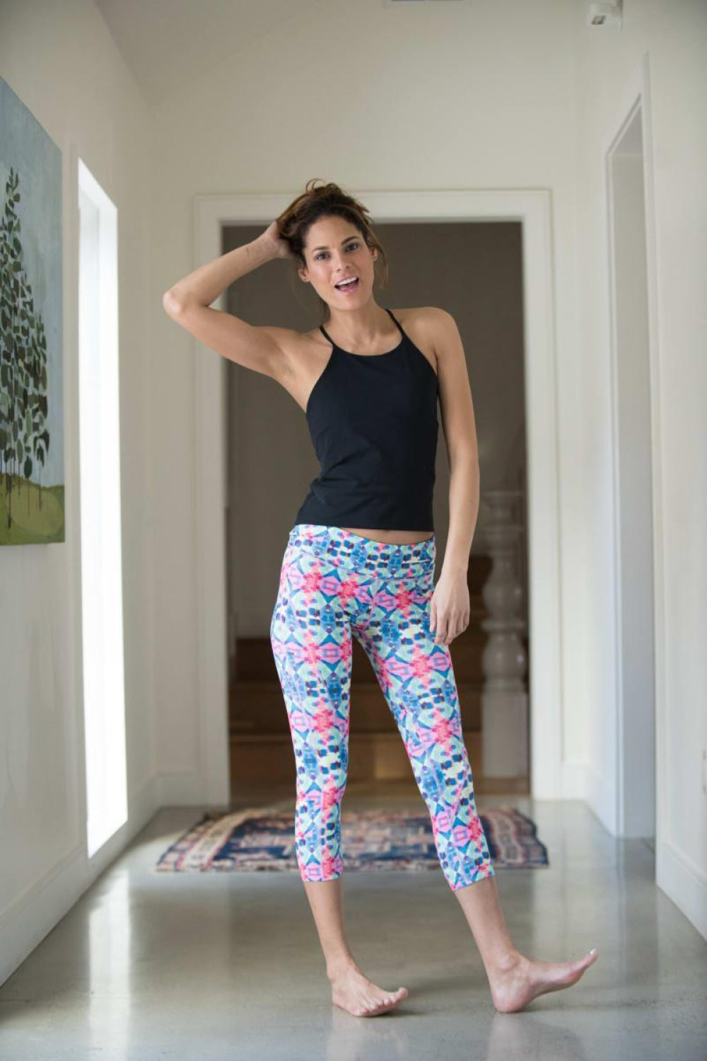 Capri Pilates/Yoga Pant - Print - Leggings