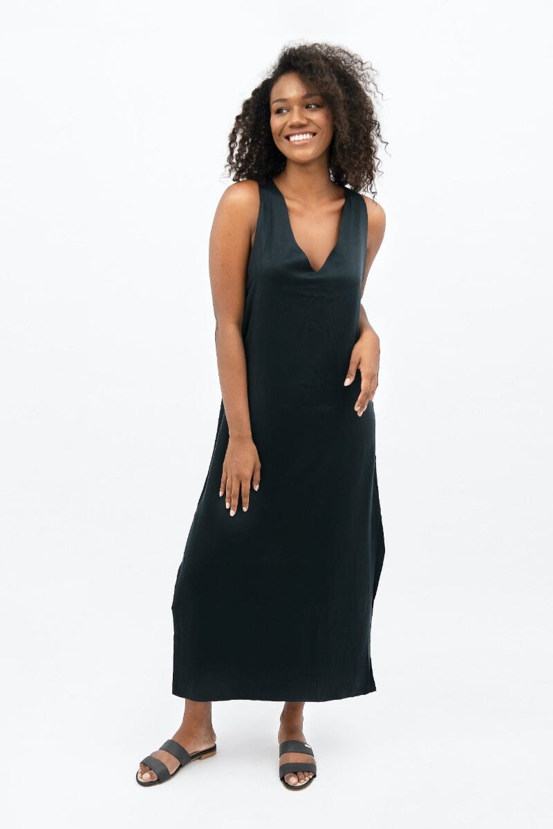 Capri Maxi Dress - Licorice Black Dresses 1 People 