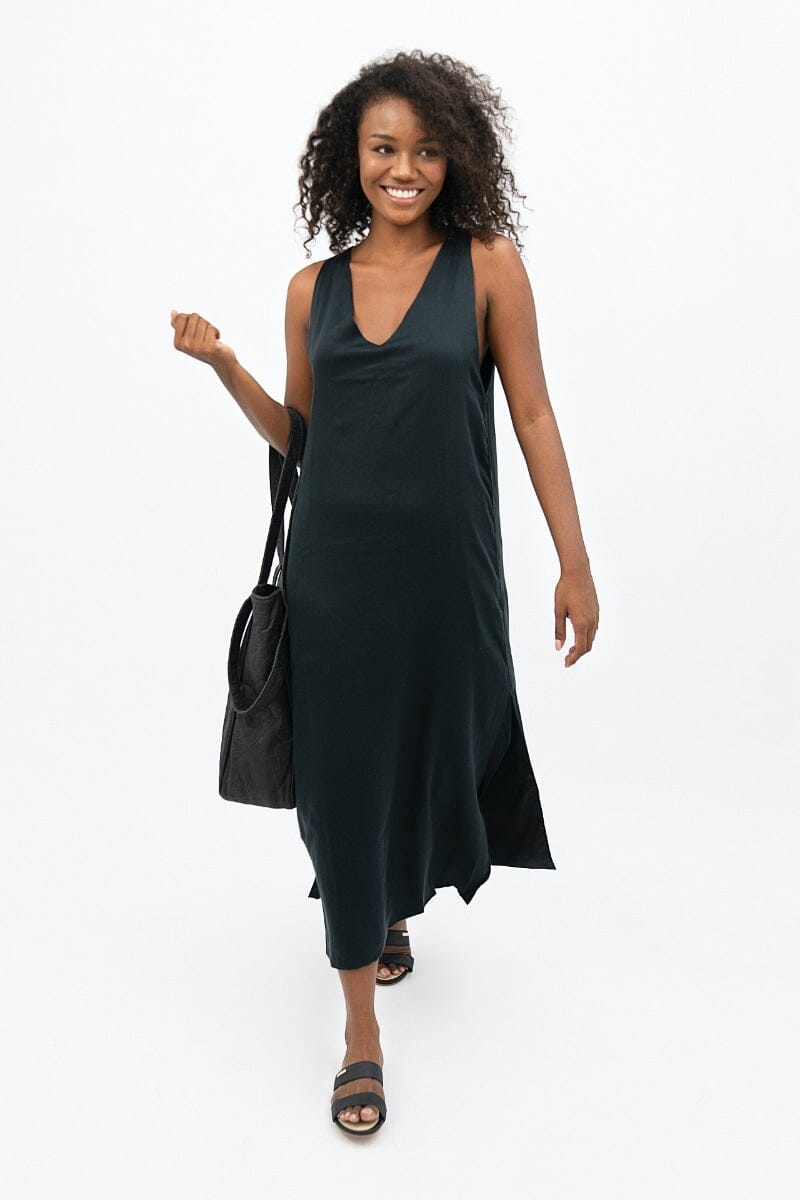 Capri Maxi Dress - Licorice Black