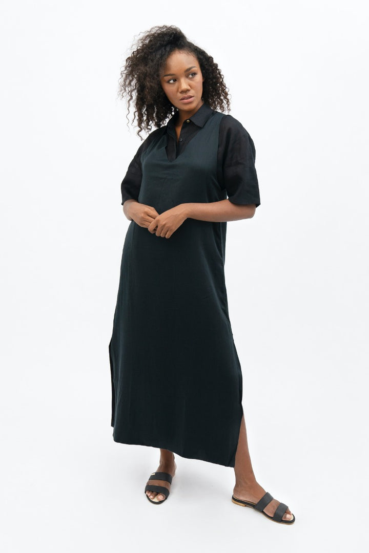 Capri Maxi Dress - Licorice Black