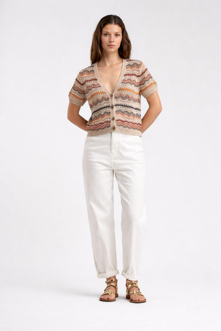 Cardigan - Dolieu - Sable/Coco - Cardigan