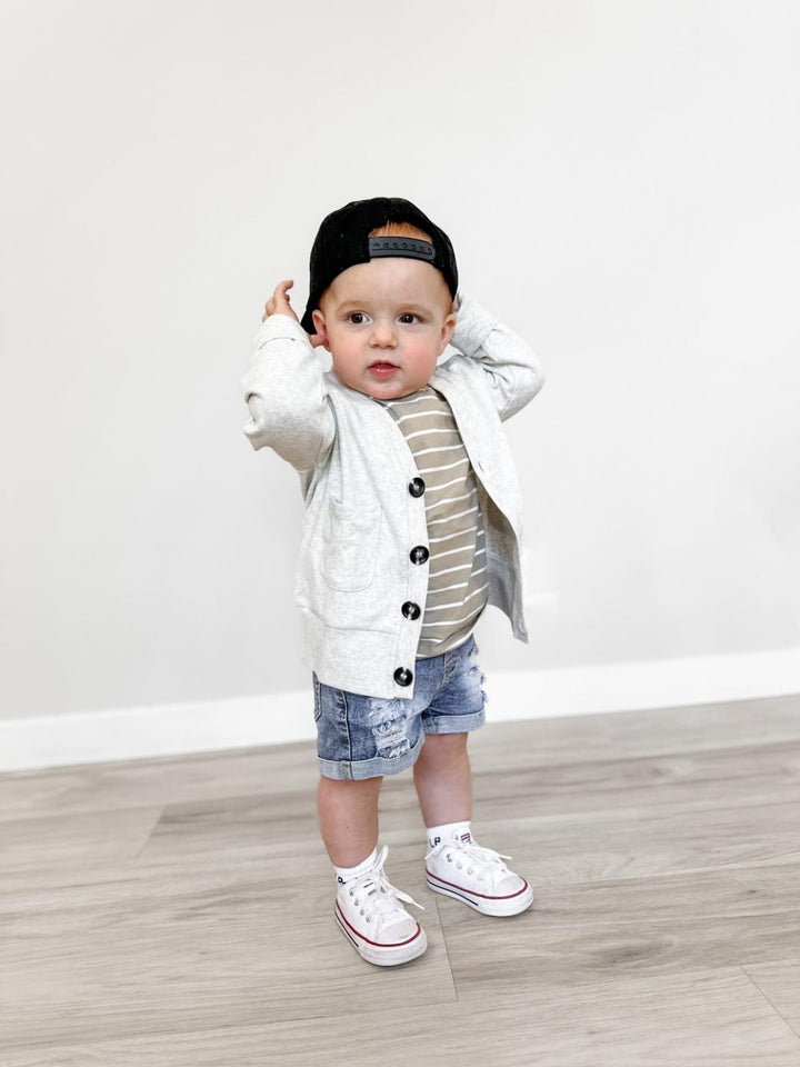 Cardigan - Heather Grey - Cardigan