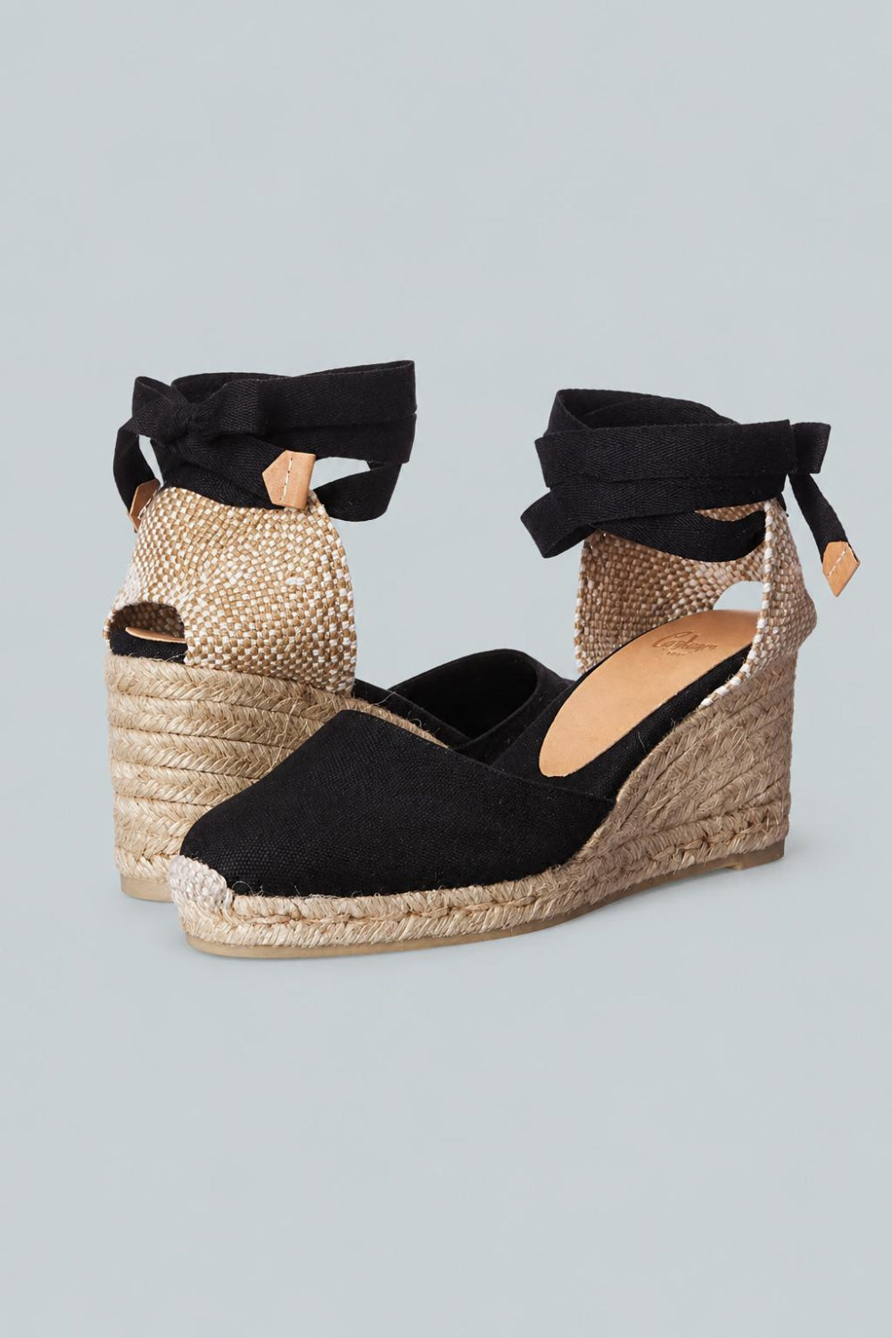 Carina Wedges - Black - Espadrille