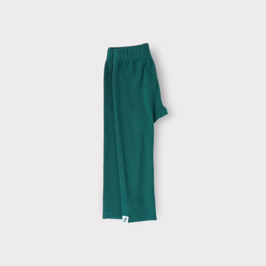 Carson Premium Organic Cotton Ribbed Unisex Legging - Pine - Leggings