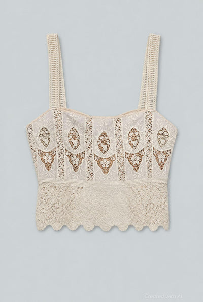 Casablanca Top - Ecru - 12 - Blouse