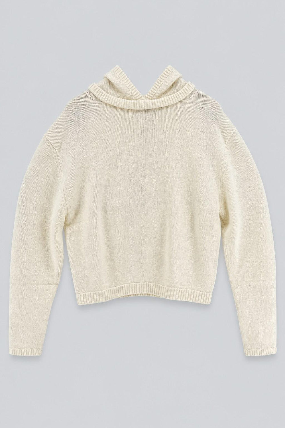 Cashmere Blend Hoodie - Ivory - Hoodie