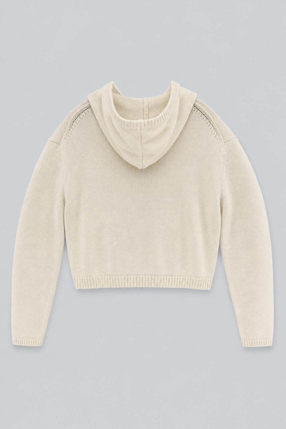Cashmere Blend Hoodie - Ivory - Hoodie