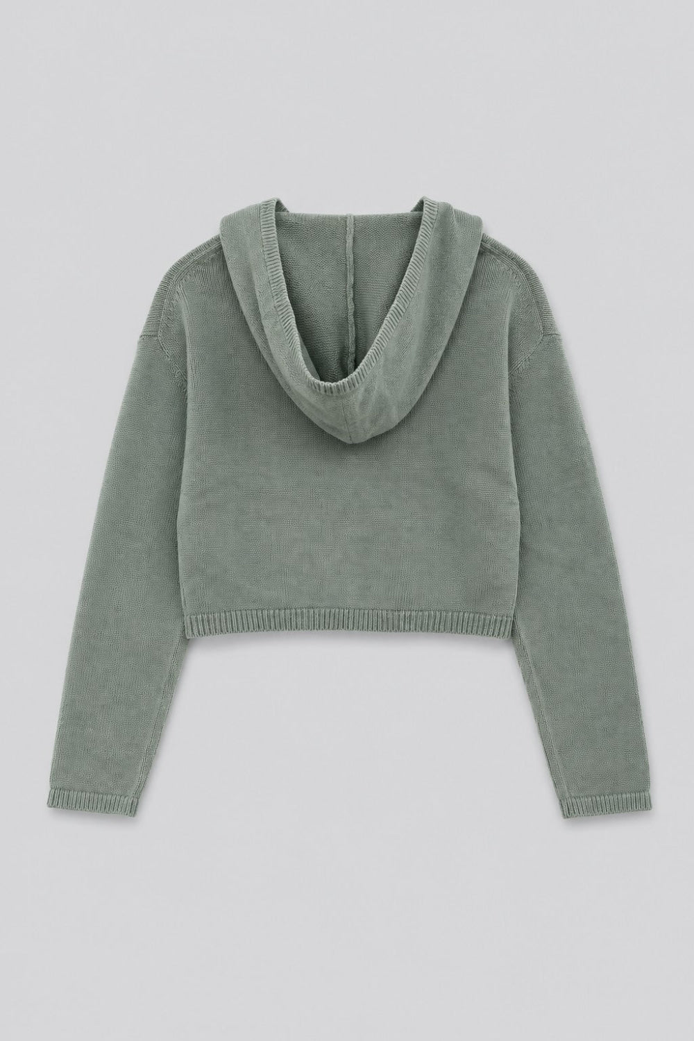 Cashmere Blend Hoodie - Sage - Hoodie