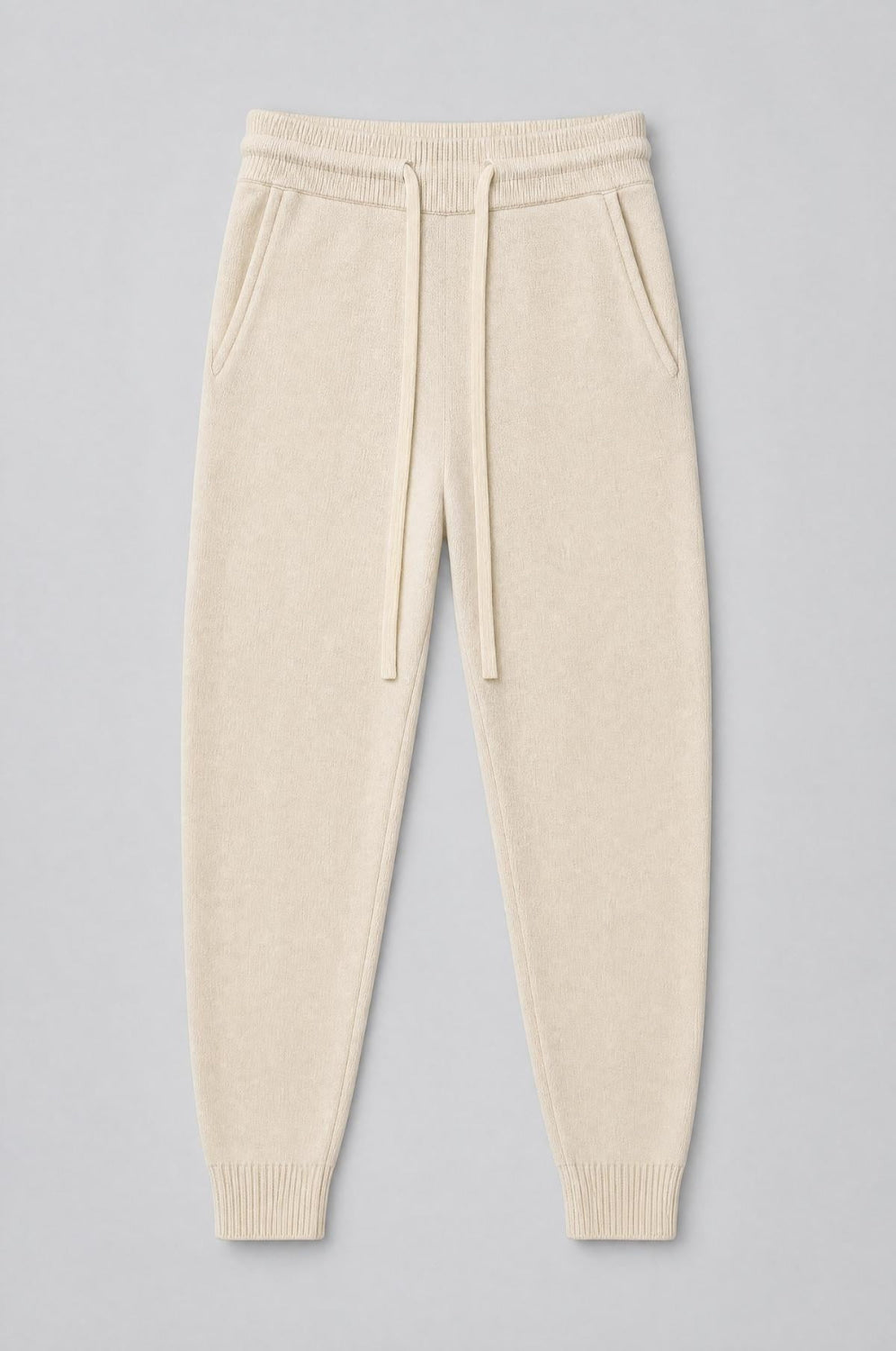 Cashmere Blend Joggers - Ivory - Joggers