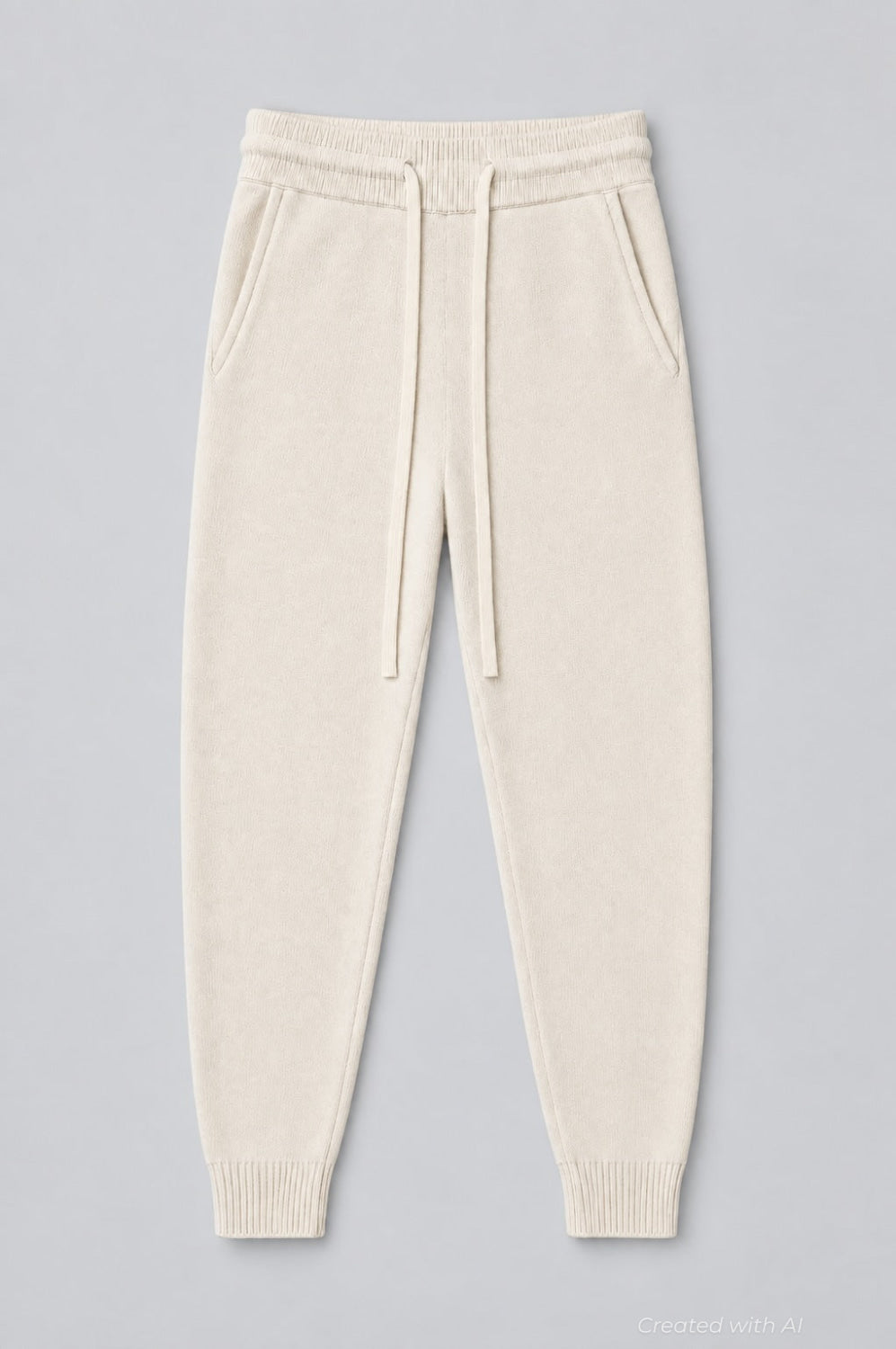 Cashmere Blend Joggers - Ivory - Joggers